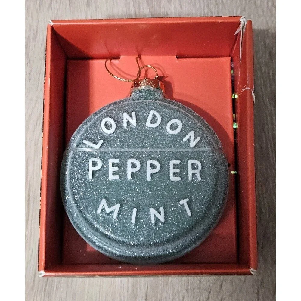 John Derian For Target London PepperMint Candy Ornament Limited Edition NEW!